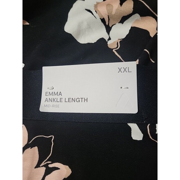 Liz Claiborne Womens Plus XXL 4Way Stretch Ponte Pants-Black Floral New- EMMA - Picture 2 of 10